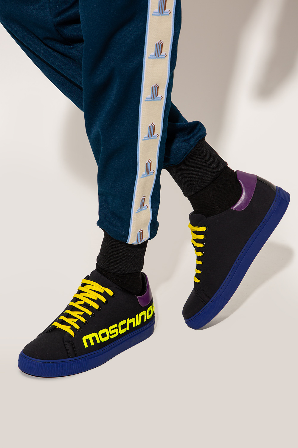 Moschino store wedge sneakers